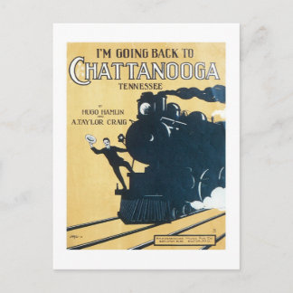 Ik ga terug naar Chattanooga Tennessee Songbook C Briefkaart