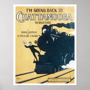 Ik ga terug naar Chattanooga Tennessee Songbook C Poster