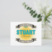Ik ga terug naar (Stuart) Briefkaart (Staand voorkant)