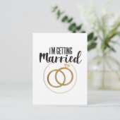 Ik ga trouwen briefkaart (Staand voorkant)