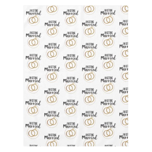 Ik ga trouwen tafelkleed (Voorkant)