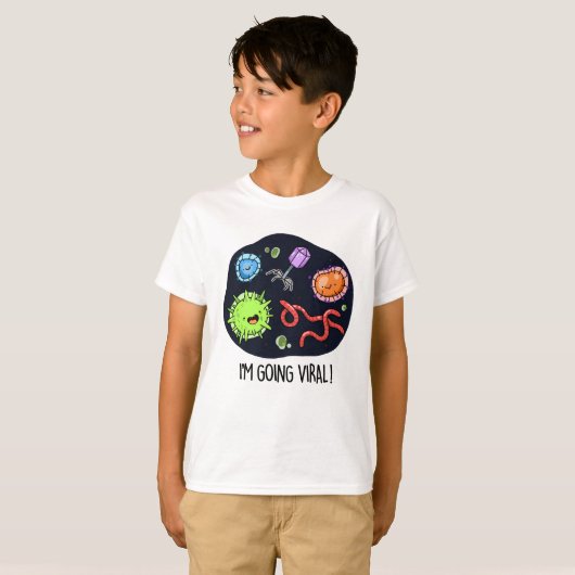 Ik ga Viral Funny Virus Pun T-shirt (Voorkant volledig)