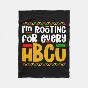 Ik ga voor elke hbcu historische zwarte poot kijke fleece deken