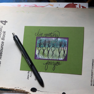 Ik ga voor je wortelgroenten briefkaart