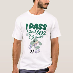 Ik ga voorbij zoals ik sms, laat en fout t-shirt