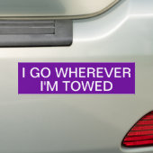 IK GA WAAR IK TOWED BEN BUMPERSTICKER (Op auto)