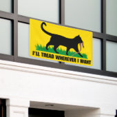 Ik ga waar ik wil spandoek (Buitenkant Gebouw)