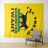 Ik ga waar ik wil wandkleed (In Situ (horizontaal))