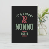 Ik ga weer een nonno worden. | Grootvader Kaart (Staand voorkant)