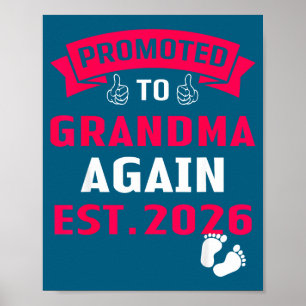Ik ga weer naar oma Oma gepromoveerd Poster