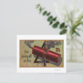 Ik ga weg op het vierde nummer 2 briefkaart (Staand voorkant)