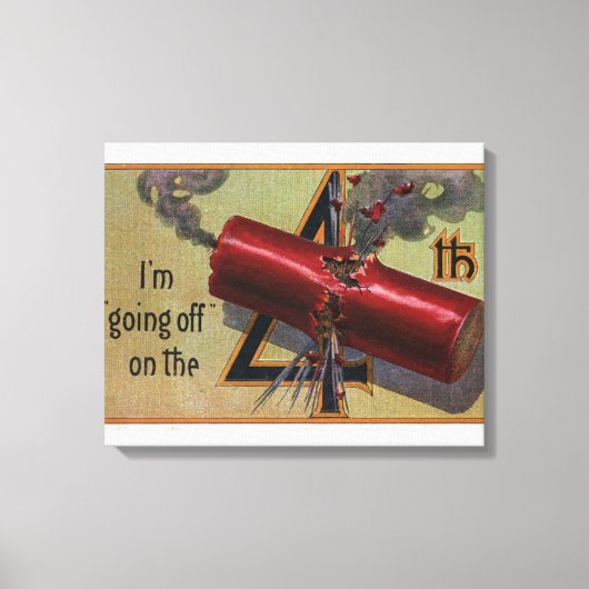 Ik ga weg op het vierde nummer 2 canvas afdruk (Voorkant)