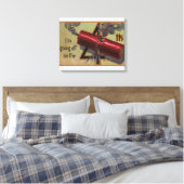 Ik ga weg op het vierde nummer 2 canvas afdruk (Insitu (Slaapkamer))