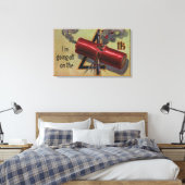 Ik ga weg op het vierde nummer 2 canvas afdruk (Insitu (Slaapkamer))