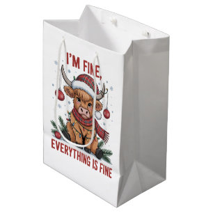Ik Gaat Het Goed Alles Is Goed Kerstmis Highland K Medium Cadeauzakje