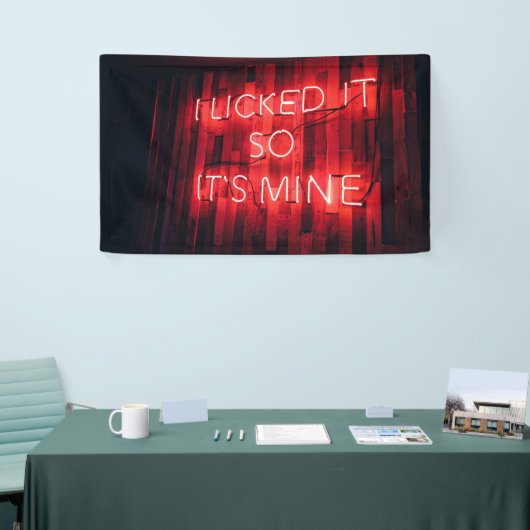 Ik gaf het zo zijn mijn. spandoek (Beurs)