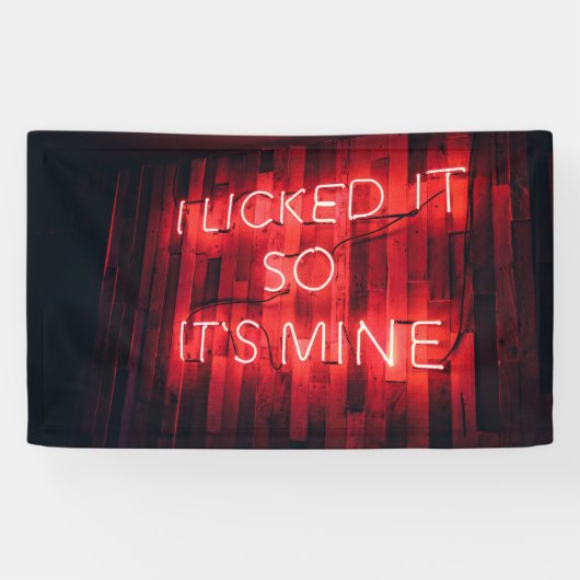 Ik gaf het zo zijn mijn. spandoek (Horizontaal)