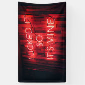 Ik gaf het zo zijn mijn. spandoek (Verticaal)