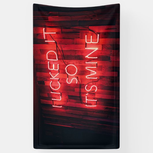 Ik gaf het zo zijn mijn. spandoek (Verticaal)