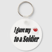 Ik gaf mijn hart aan een soldaat sleutelhanger (Voorkant)