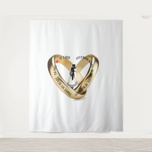 Ik gaf mijn hart aan jou wandkleed (Voorkant)