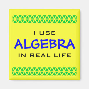IK GEBRUIK ALGEBRA IN HET ECHTE LEVEN MAGNEET