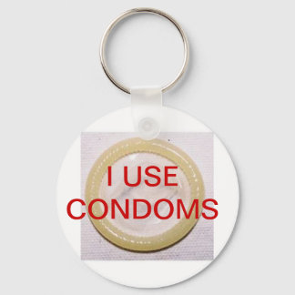 IK GEBRUIK CONDOMS SLEUTELHANGER