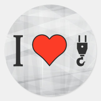 Ik gebruik graag een haak van een kraan ronde sticker