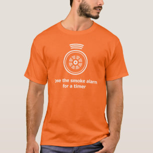 Ik gebruik het rookalarm voor een tijdopnemer t-shirt