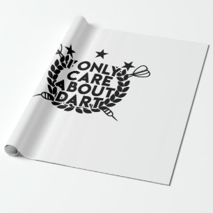 Ik geef alleen om Dart Cadeaupapier
