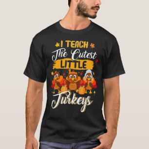 Ik geef de beste kleine kalkoenschool dankbaarheid t-shirt