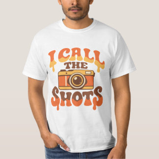 Ik Geef de Toon aan Vintage Groovy Camerafotografi T-shirt