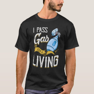 Ik geef gas voor een levende I grappige anesthesio T-shirt