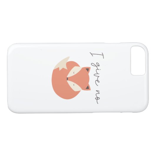 Ik geef geen Fox Case-Mate iPhone Case (Achterkant (Horizontaal))