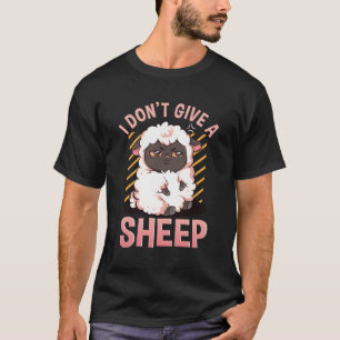 Ik geef geen grappig Boerderij van een schaap cade T-shirt