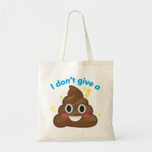 Ik geef geen Happy Poop Sparkle Emoji Tas