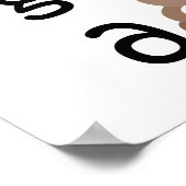Ik geef geen poep emoji. poster (Hoek)