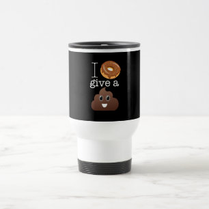 Ik geef geen poep Travel Mug. Reisbeker