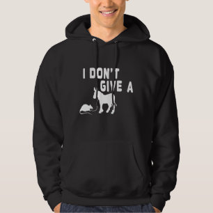 Ik geef geen Rat cadeau grappig Donkey, Animal Jok Hoodie