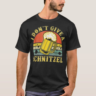 Ik geef geen Schnitzel-Duitse bier met schurst gra T-shirt