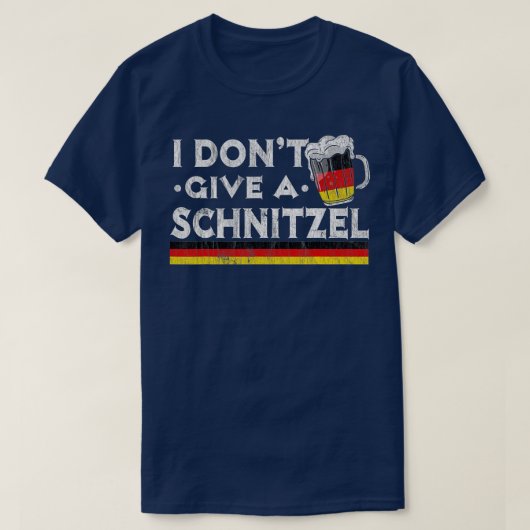 Ik geef geen Schnitzel-Duitse bier met schurst gra T-shirt (Design voorkant)
