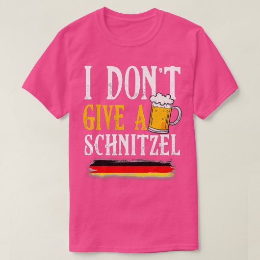 Ik geef geen Schnitzel-Duitse bier met schurst gra T-shirt (Design voorkant)