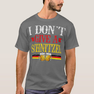 Ik geef geen Schnitzel grappige Duitse Mannen vrou T-shirt