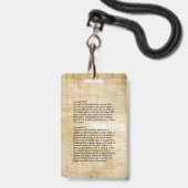 Ik geef geen toestemming badge en lint (Achterkant met lanyard)