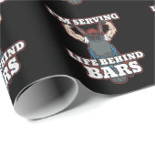 Ik geef het leven achter bars-fietsers cadeaupapier (Rol Hoek)