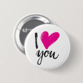 Ik geef je hart ronde button 5,7 cm (Voorkant /achterkant)