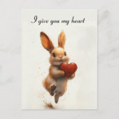 Ik geef je mijn hart briefkaart (Voorkant)