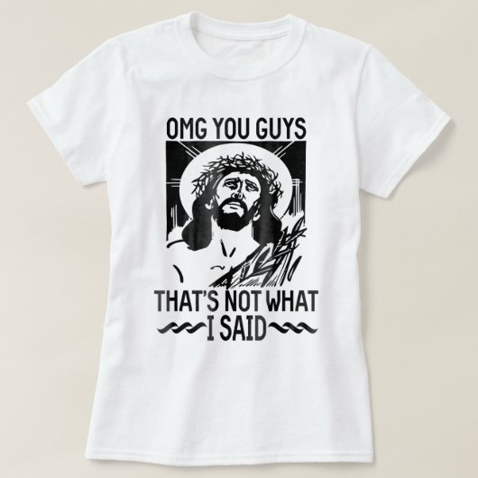 Ik geef jullie dat niet wat ik Jezus Christelijk z T-shirt (Design voorkant)