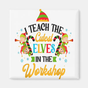 Ik geef les aan de Cutest Elves School Grapny Kers Magneet