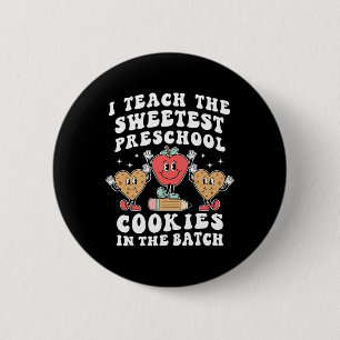 Ik geef les aan de liefste kleuterkoekjes leraar V Ronde Button 5,7 Cm